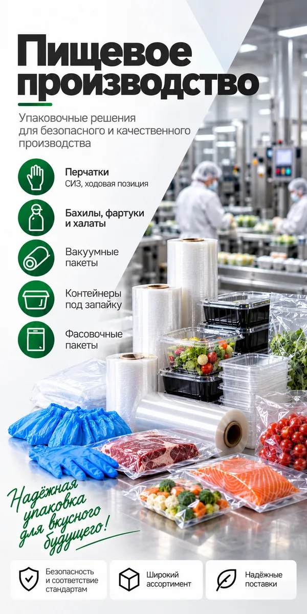 Упаковка для пищевого производства