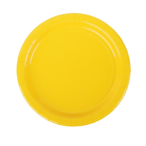 тарелки желтые