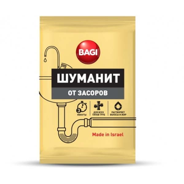 Ср-во от засоров BAGI Шуманит 70г